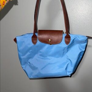Longchamp small Blue Tote Bag